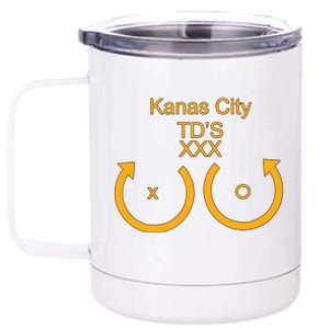 Kansas City TD'S XXX KC Football Fan 12 oz Stainless Steel Tumbler Cup