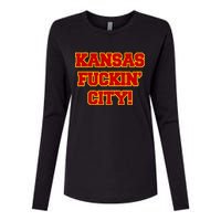 Kansas Fuckin City Womens Cotton Relaxed Long Sleeve T-Shirt