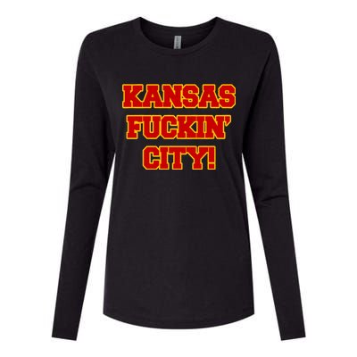 Kansas Fuckin City Womens Cotton Relaxed Long Sleeve T-Shirt