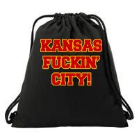 Kansas Fuckin City Drawstring Bag