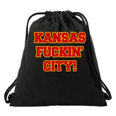 Kansas Fuckin City Drawstring Bag