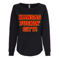 Kansas Fuckin City Womens California Wash Sweatshirt