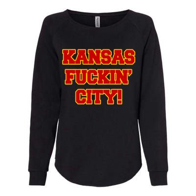 Kansas Fuckin City Womens California Wash Sweatshirt