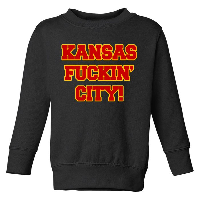 Kansas Fuckin City Toddler Sweatshirt