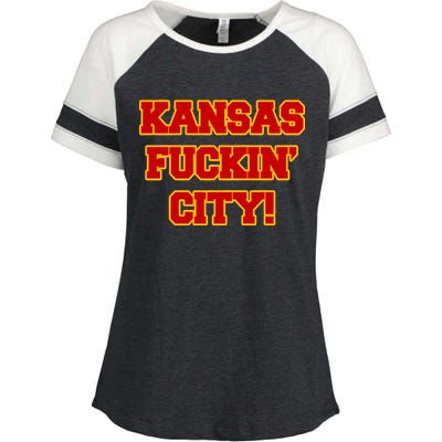 Kansas Fuckin City Enza Ladies Jersey Colorblock Tee