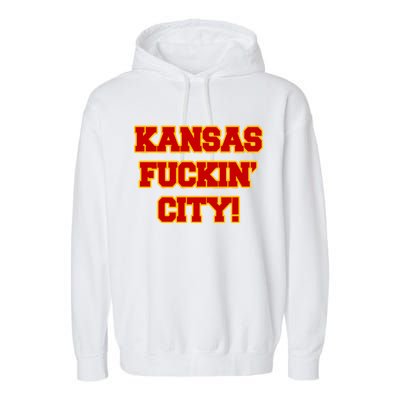 Kansas Fuckin City Garment-Dyed Fleece Hoodie