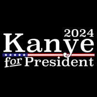 Kanye 2024 For President Cropped Pullover Crew