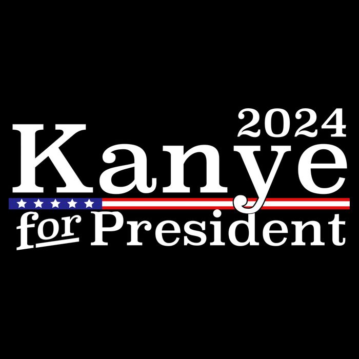 Kanye 2024 For President Cropped Pullover Crew