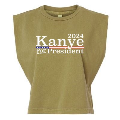 Kanye 2024 For President Garment-Dyed Women's Muscle Tee
