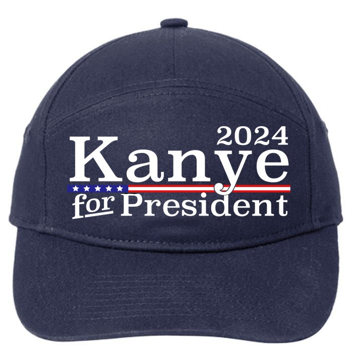 Kanye 2024 For President 7-Panel Snapback Hat