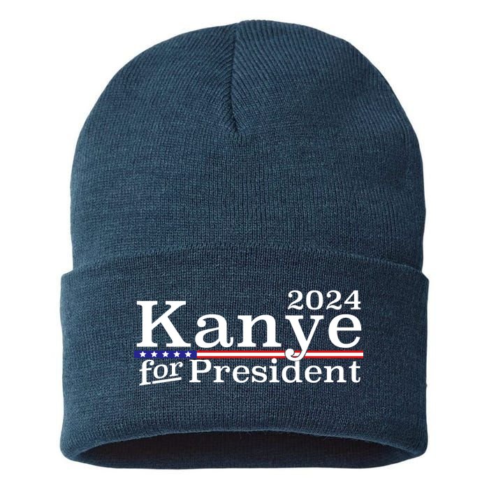 Kanye 2024 For President Sustainable Knit Beanie