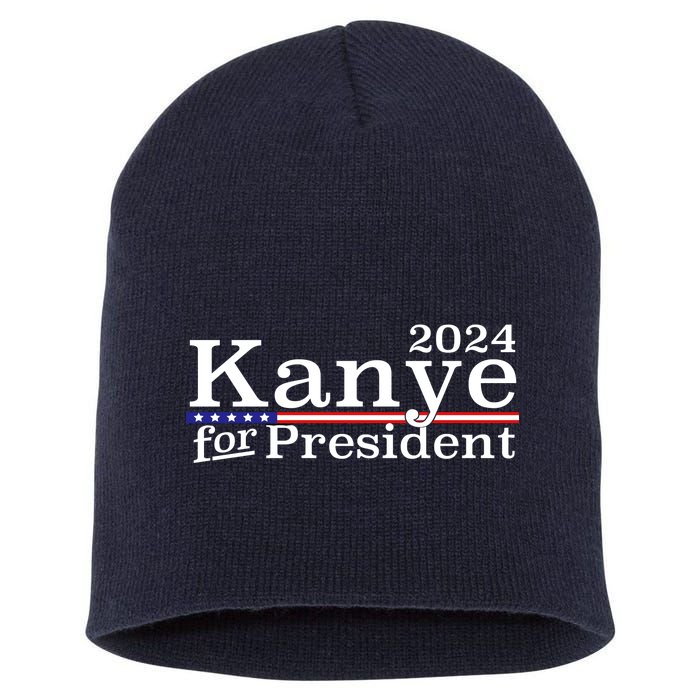 Kanye 2024 For President Short Acrylic Beanie