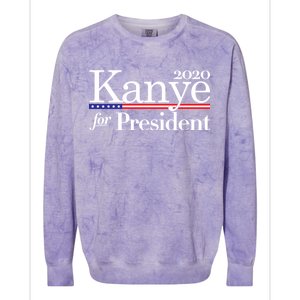 Kanye For President 2020 Colorblast Crewneck Sweatshirt