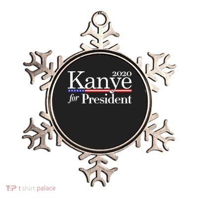 Kanye For President 2020 Metallic Star Ornament
