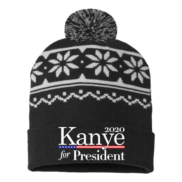 Kanye For President 2020 USA-Made Snowflake Beanie