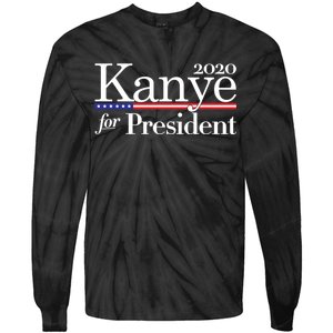 Kanye For President 2020 Tie-Dye Long Sleeve Shirt