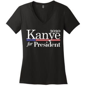 Kanye For President 2020 Women's V-Neck T-Shirt