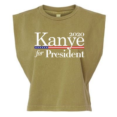 Kanye For President 2020 Garment-Dyed Women's Muscle Tee