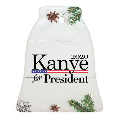 Kanye For President 2020 Ceramic Bell Ornament