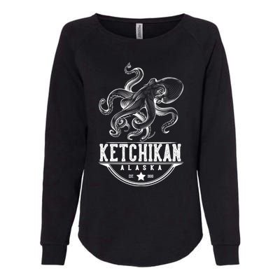 Ketchikan Alaska Octopus Vacation And Cruise Gift Womens California Wash Sweatshirt