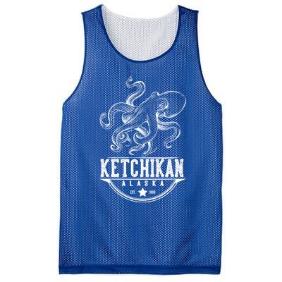 Ketchikan Alaska Octopus Vacation And Cruise Gift Mesh Reversible Basketball Jersey Tank