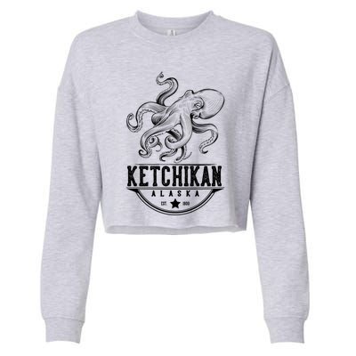 Ketchikan Alaska Octopus Vacation And Cruise Gift Cropped Pullover Crew