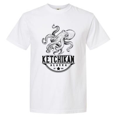 Ketchikan Alaska Octopus Vacation And Cruise Gift Garment-Dyed Heavyweight T-Shirt