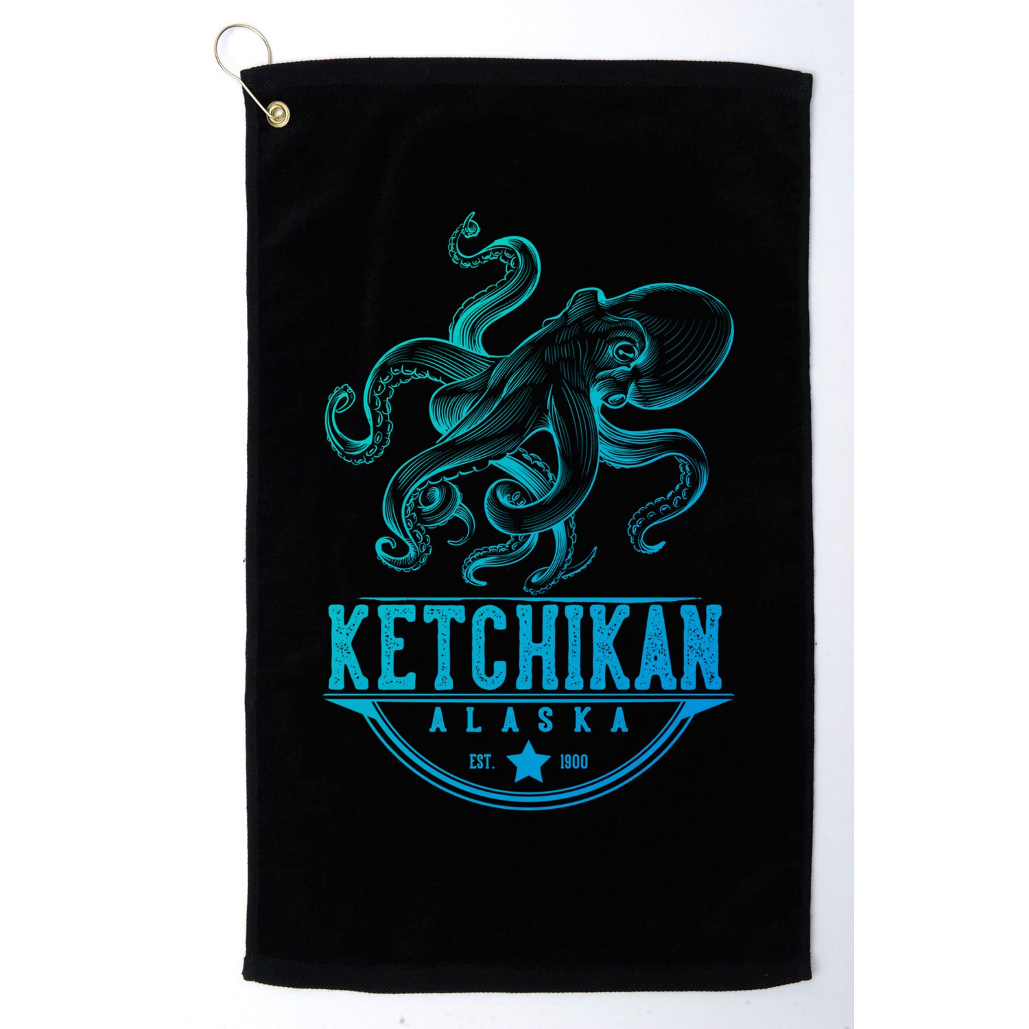 Ketchikan Alaska Octopus Vacation And Cruise Gift Golf Towel