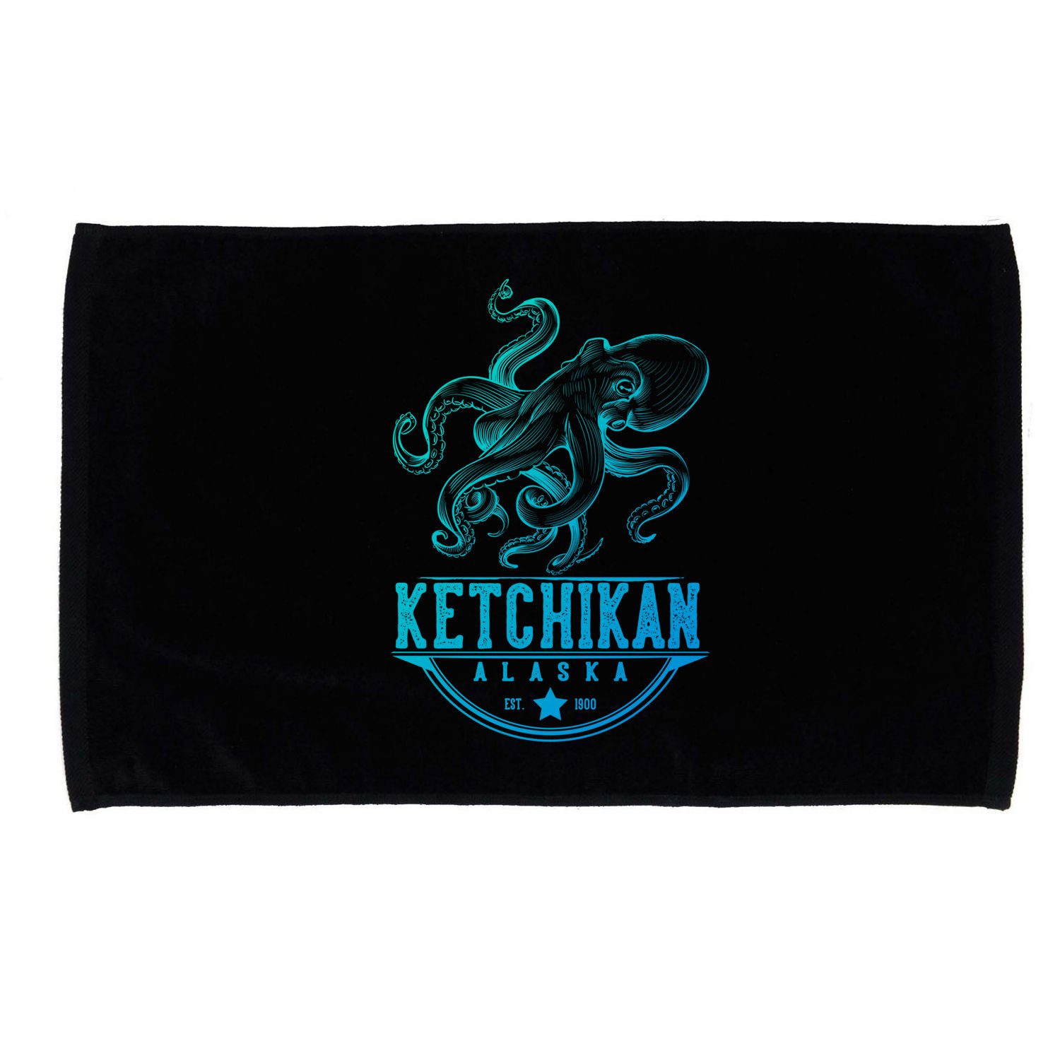 Ketchikan Alaska Octopus Vacation And Cruise Gift Microfiber Hand Towel