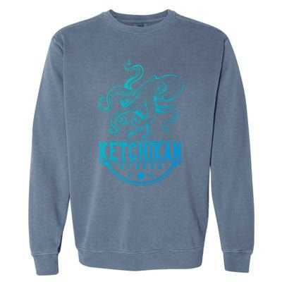 Ketchikan Alaska Octopus Vacation And Cruise Gift Garment-Dyed Sweatshirt