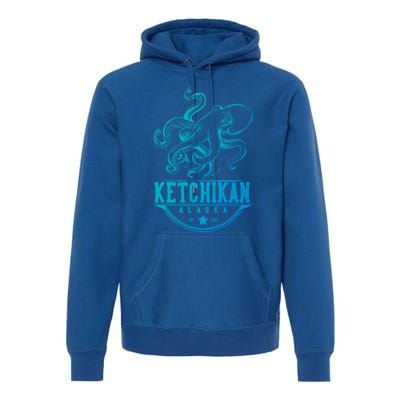 Ketchikan Alaska Octopus Vacation And Cruise Gift Premium Hoodie