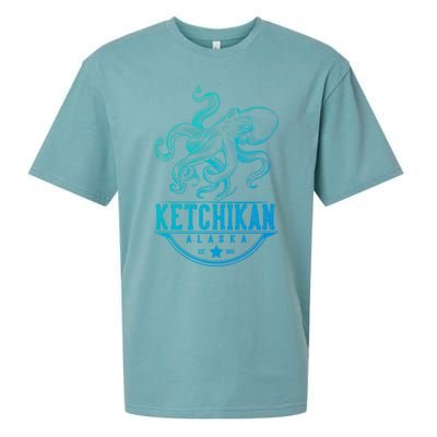 Ketchikan Alaska Octopus Vacation And Cruise Gift Sueded Cloud Jersey T-Shirt