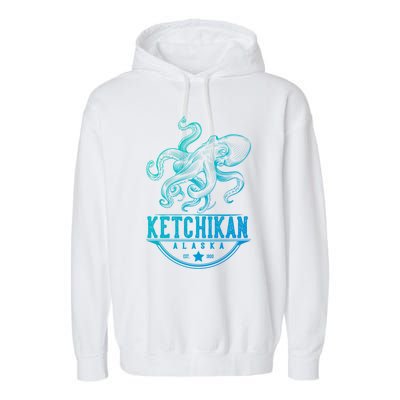 Ketchikan Alaska Octopus Vacation And Cruise Gift Garment-Dyed Fleece Hoodie