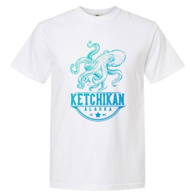 Ketchikan Alaska Octopus Vacation And Cruise Gift Garment-Dyed Heavyweight T-Shirt