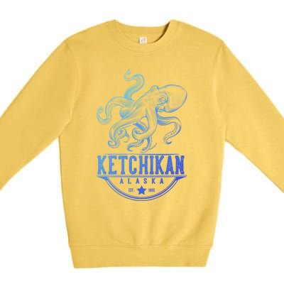 Ketchikan Alaska Octopus Vacation And Cruise Gift Premium Crewneck Sweatshirt