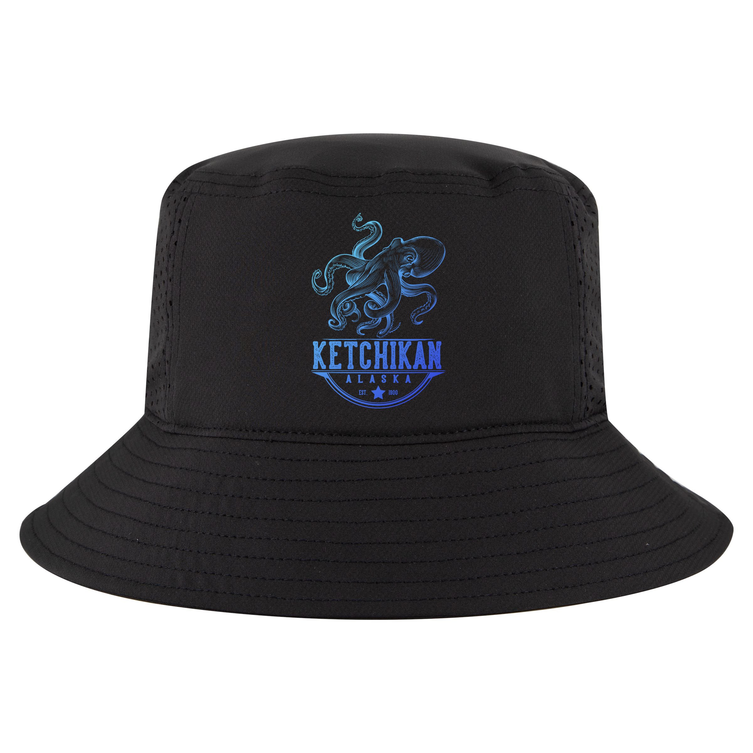 Ketchikan Alaska Octopus Vacation And Cruise Gift Cool Comfort Performance Bucket Hat
