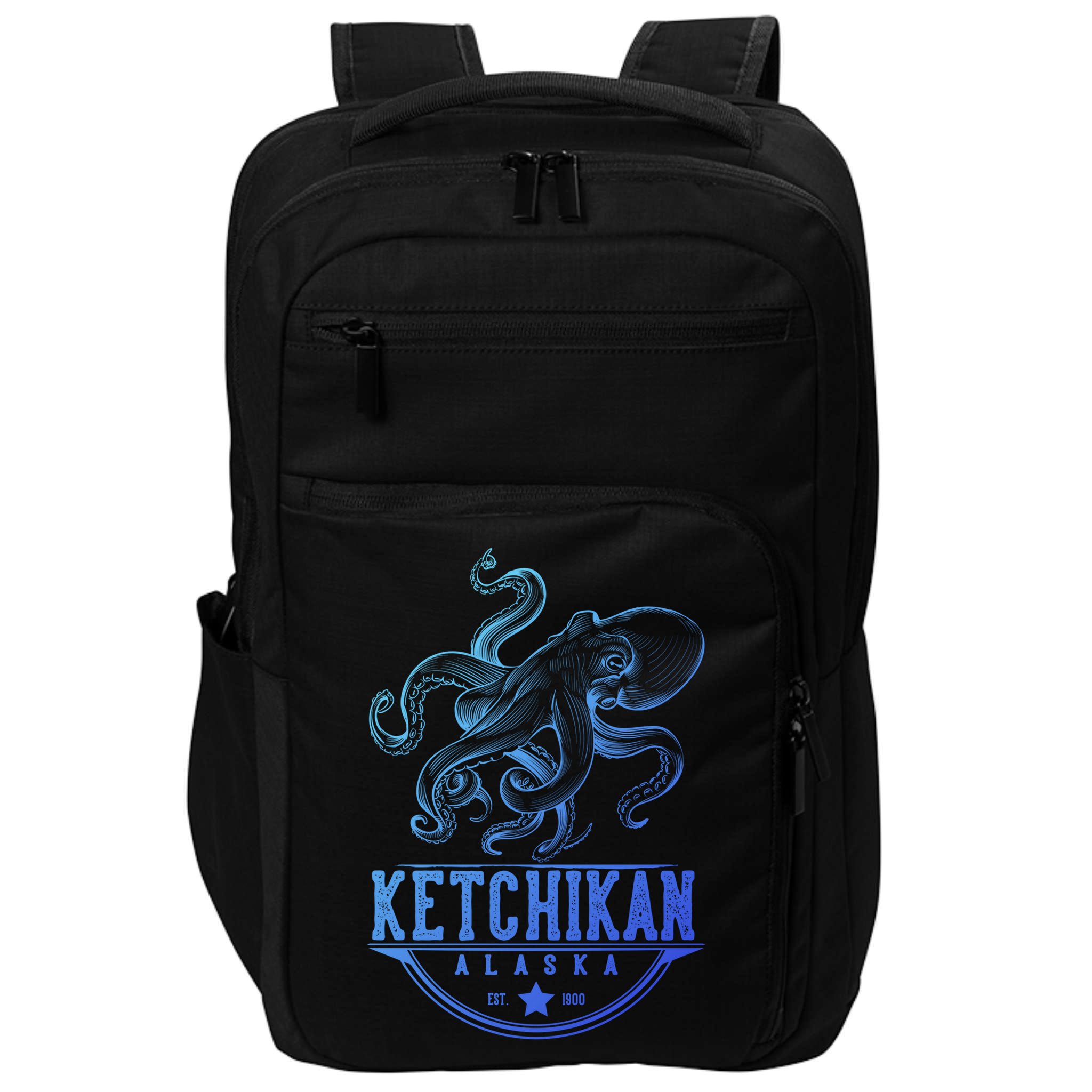 Ketchikan Alaska Octopus Vacation And Cruise Gift Impact Tech Backpack