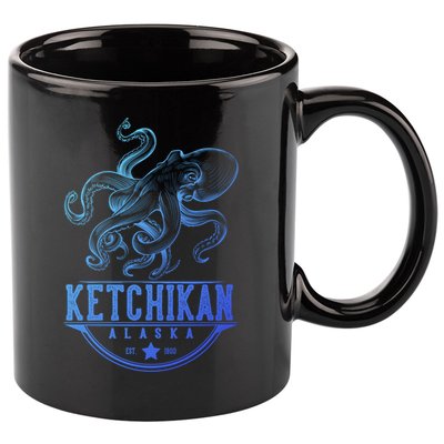 Ketchikan Alaska Octopus Vacation And Cruise Gift 11oz C Handle Ceramic Mug
