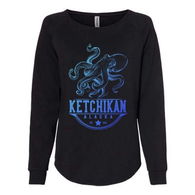 Ketchikan Alaska Octopus Vacation And Cruise Gift Womens California Wash Sweatshirt