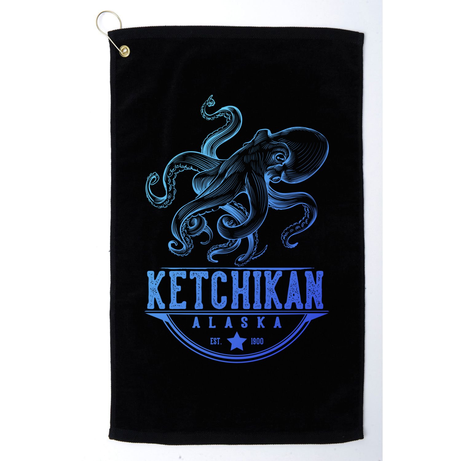 Ketchikan Alaska Octopus Vacation And Cruise Gift Golf Towel