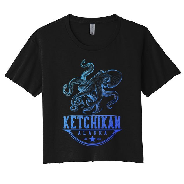 Ketchikan Alaska Octopus Vacation And Cruise Gift Crop Top