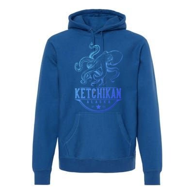 Ketchikan Alaska Octopus Vacation And Cruise Gift Premium Hoodie