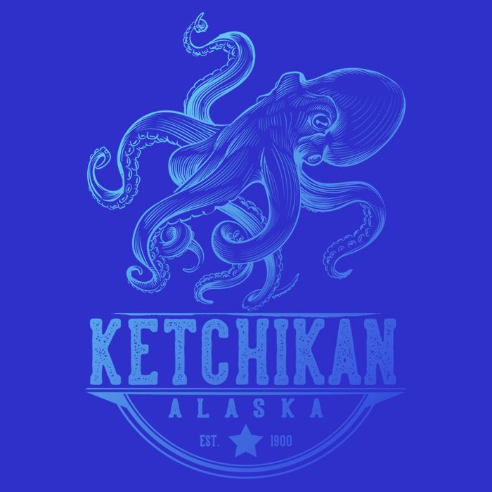 Ketchikan Alaska Octopus Vacation And Cruise Gift 16 in Basic Backpack