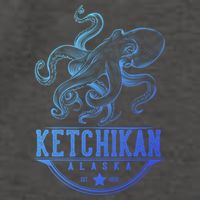 Ketchikan Alaska Octopus Vacation And Cruise Gift Vector Backpack