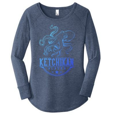 Ketchikan Alaska Octopus Vacation And Cruise Gift Women's Perfect Tri Tunic Long Sleeve Shirt