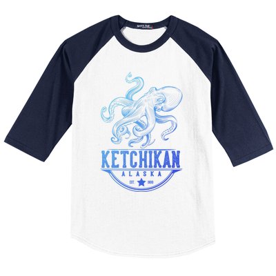 Ketchikan Alaska Octopus Vacation And Cruise Gift Baseball Sleeve Shirt