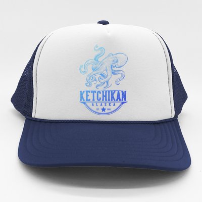 Ketchikan Alaska Octopus Vacation And Cruise Gift Trucker Hat