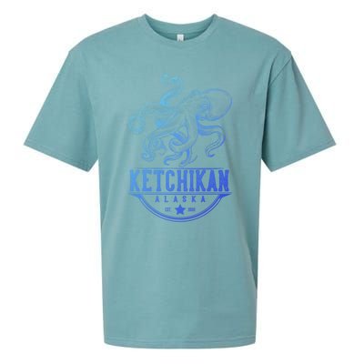 Ketchikan Alaska Octopus Vacation And Cruise Gift Sueded Cloud Jersey T-Shirt