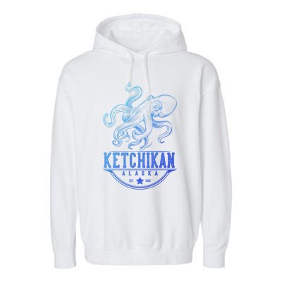 Ketchikan Alaska Octopus Vacation And Cruise Gift Garment-Dyed Fleece Hoodie