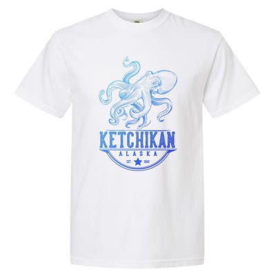 Ketchikan Alaska Octopus Vacation And Cruise Gift Garment-Dyed Heavyweight T-Shirt